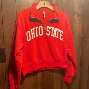 OHIO STATE CROPPED QUARTER ZIP